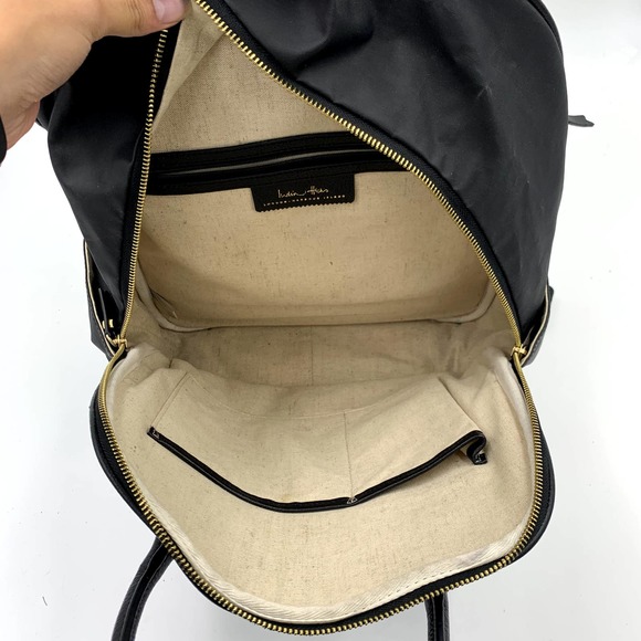 India Hicks Elegant Black Backpack with Gold Details - Picture 8 of 10